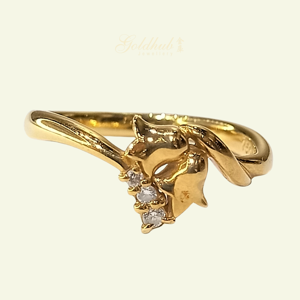 [FURTHER DISCOUNTED] 18k Pre-loved Dior Diamond Ring in Yellow Gold