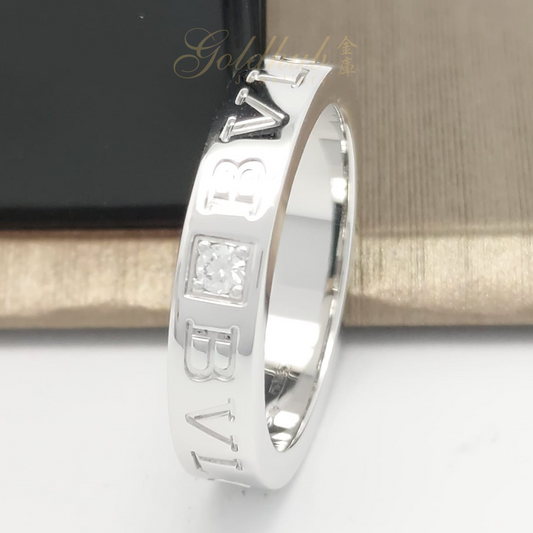 [FURTHER DISCOUNTED] 18k Pre-loved Bvlgari Bvlgari Diamond Ring in White Gold