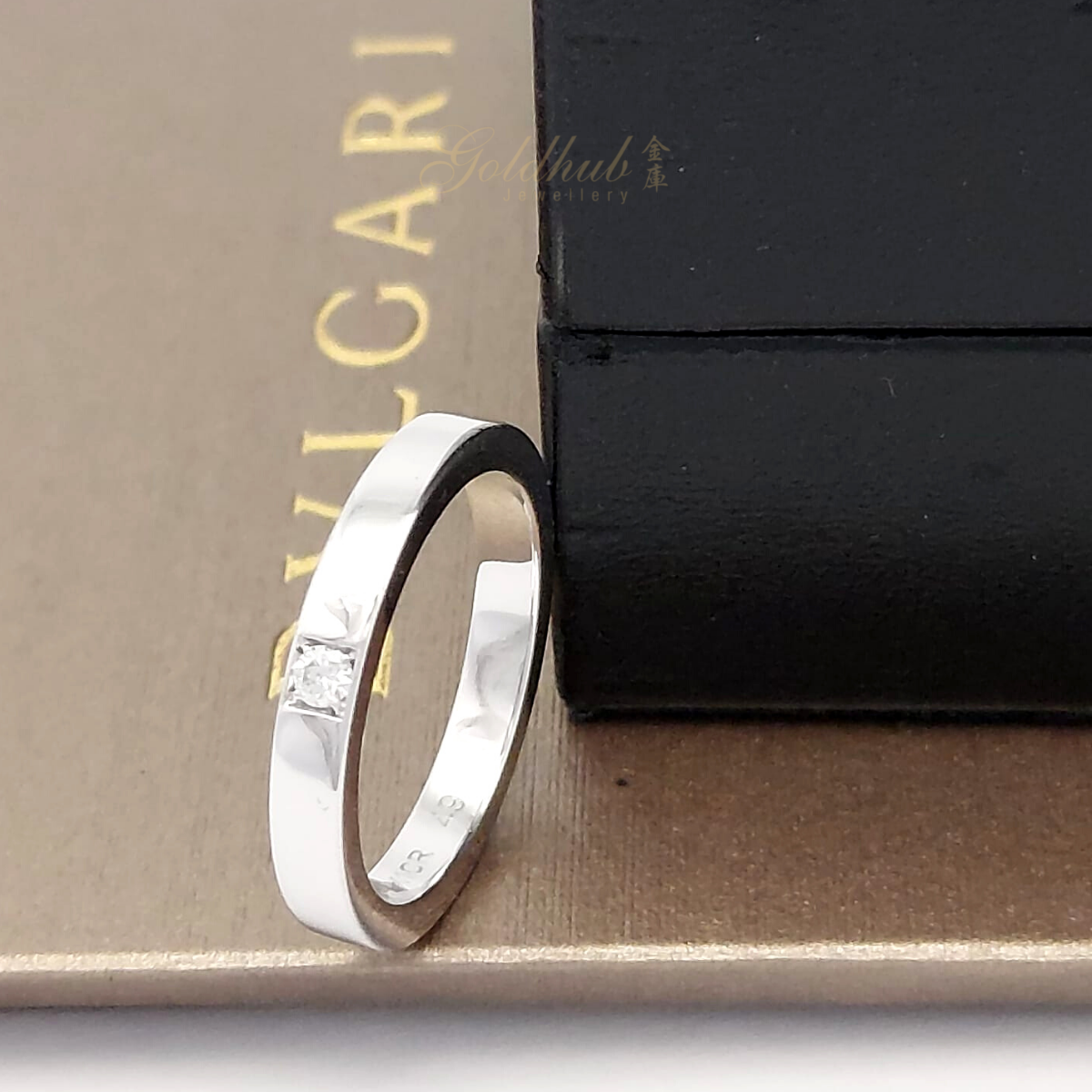 [FURTHER DISCOUNTED] PT950 Pre-loved Bvlgari MarryMe Wedding Diamond Ring in Platinum