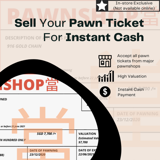 Pawn Ticket for Instant Cash