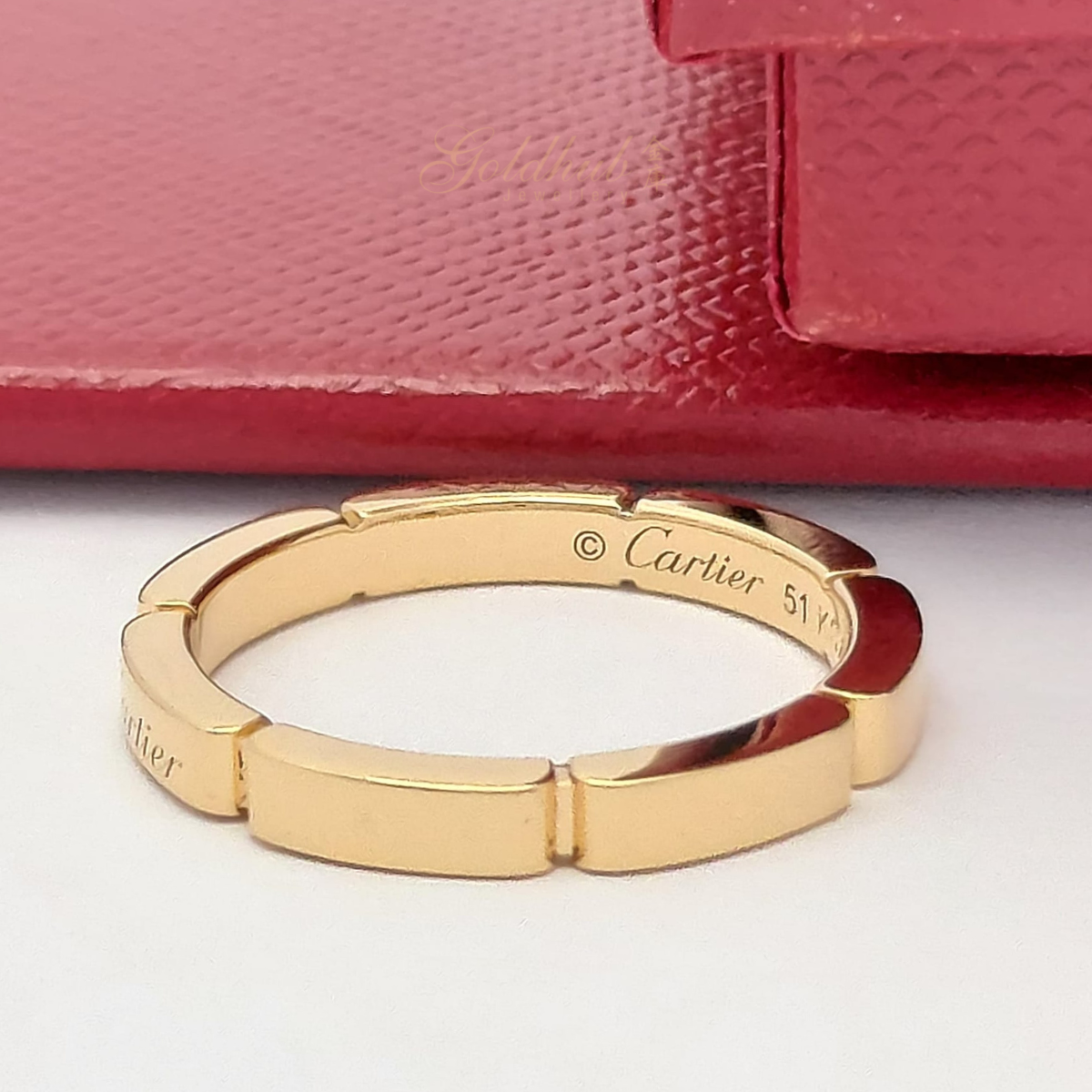 [RELOCATION SALES] 18k Preloved Cartier Maillon Panthere Wedding Ring in Rose Gold
