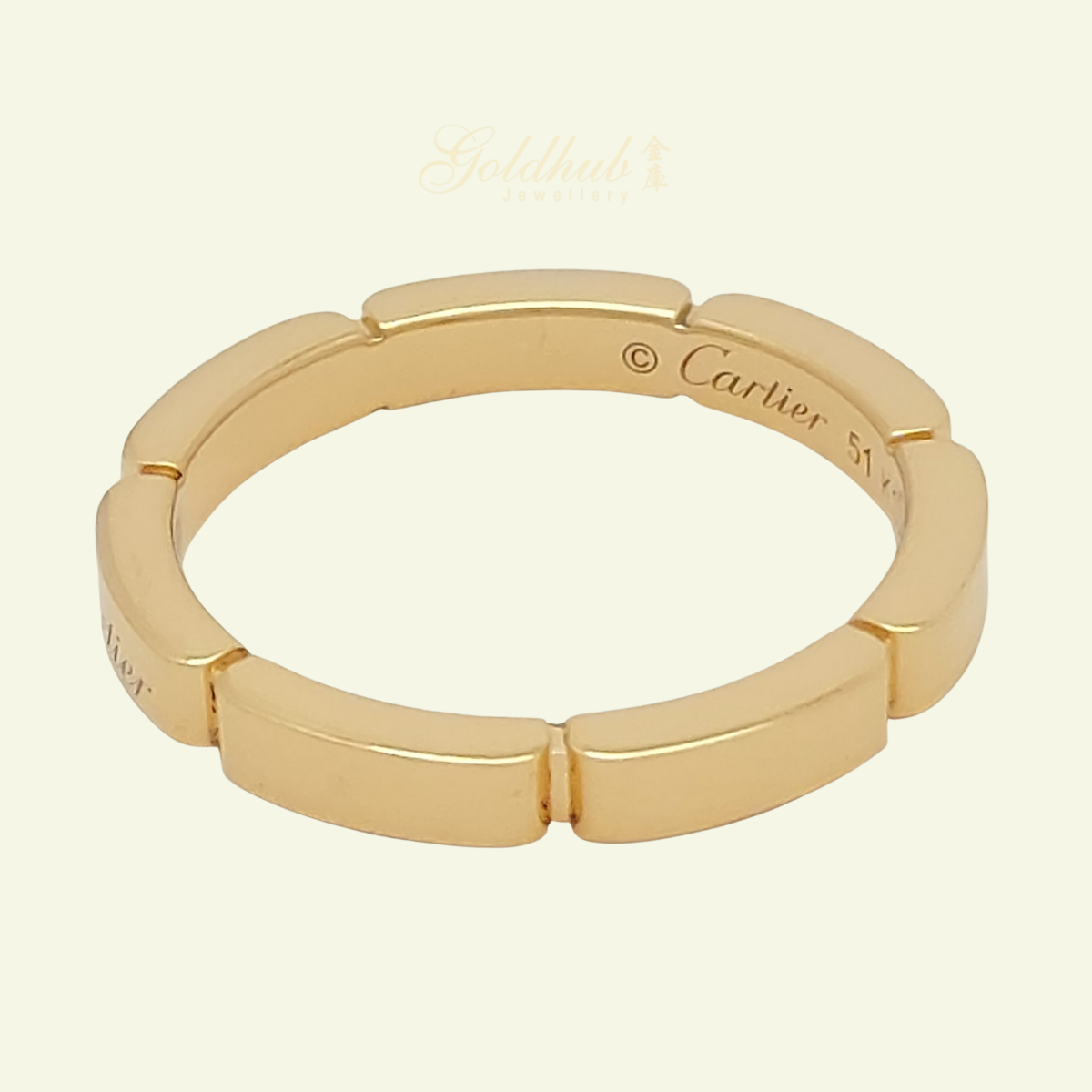 [RELOCATION SALES] 18k Preloved Cartier Maillon Panthere Wedding Ring in Rose Gold